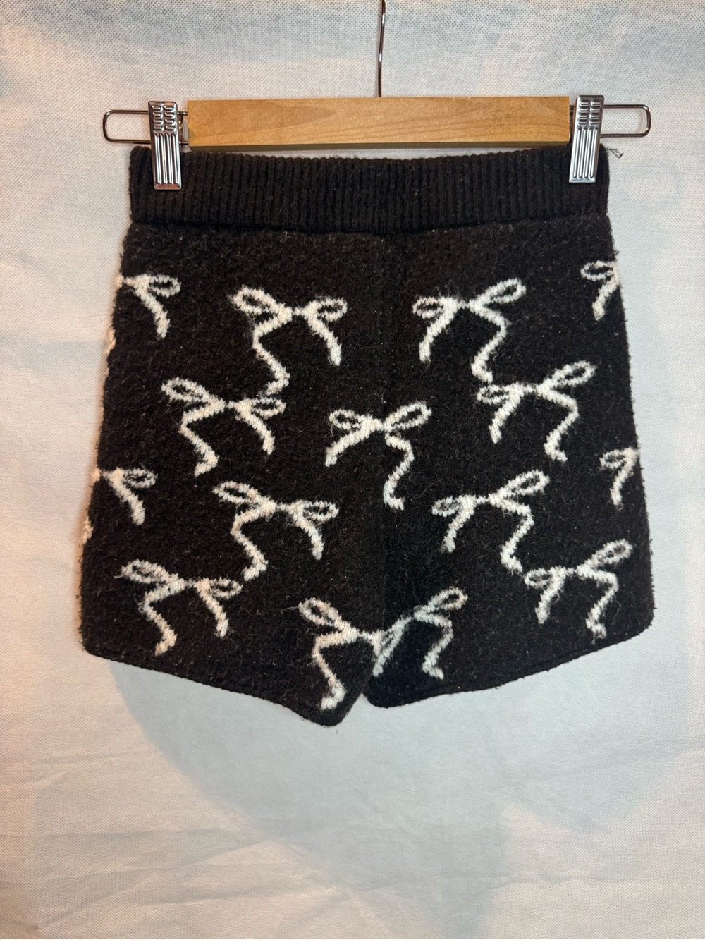 wild fable Black Shorts with White Bows